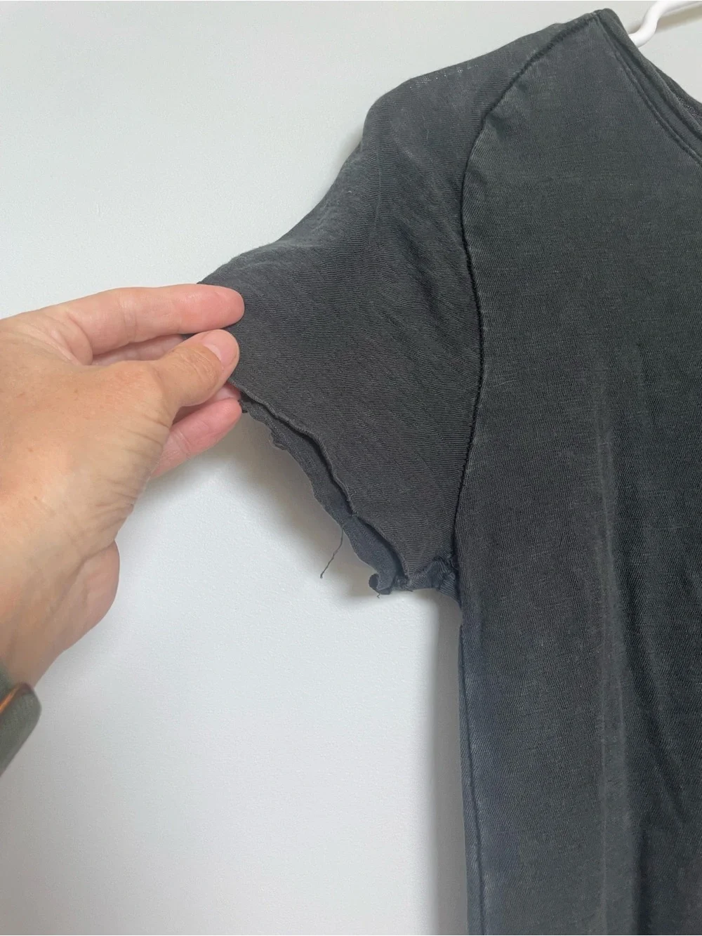 Women’s Black Short Sleeve Crewneck Shirt - Picture 3 of 12